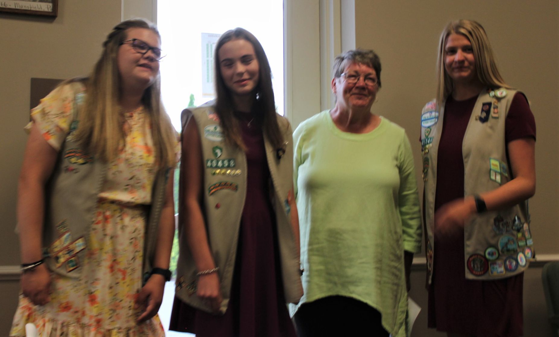 Three NP-Mansfield Girl Scouts honored by Mansfield Mayor